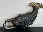 Aziatisch bronzen hangslot vis Karper Koi model 18 cm, Antiek en Kunst, Antiek | Koper en Brons, Ophalen of Verzenden, Brons