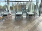 tafels en stoelen, Huis en Inrichting, Tafels | Eettafels, Ophalen, Gebruikt, 200 cm of meer, 50 tot 100 cm