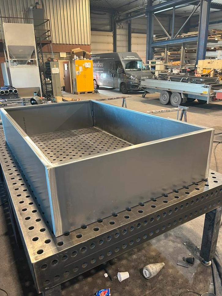 Cortenstalen moestuin/plantenbak 300x150x30 OOK MAATWERK!!, Tuin en Terras, Bloembakken en Plantenbakken, Nieuw, Metaal, Tuin