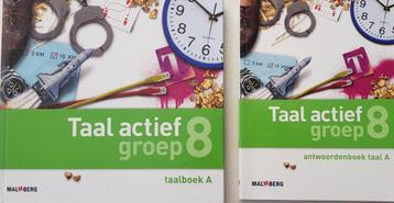 Taal actief - Taalboek en antwoordenboek 8A beschikbaar voor biedingen