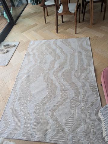 Vloerkleed Benuta, beige grafisch patroon 
