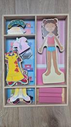 Magnetisch aankleedpop meisje, Ophalen of Verzenden, Zo goed als nieuw, Overige typen