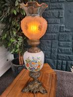 Antiek grote en zware brocante tafellamp (3,55 kg), Antiek en Kunst, Antiek | Lampen, Ophalen
