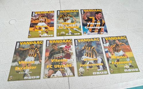 7 Vitesse Wedstrijdboekjes 2002/2003, Verzamelen, Sportartikelen en Voetbal, Zo goed als nieuw, Boek of Tijdschrift, Vitesse, Ophalen of Verzenden