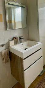 Bruynzeel Set Monta badkamermeubel + ledspiegel hoogglanswit, Ophalen, 50 tot 100 cm, Zo goed als nieuw, Minder dan 100 cm