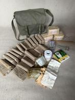 Belgische webbing draagtas, muset - vol - medisch materiaal, Verzamelen, Ophalen of Verzenden, Landmacht, Overige gebieden, Kist of Geocache