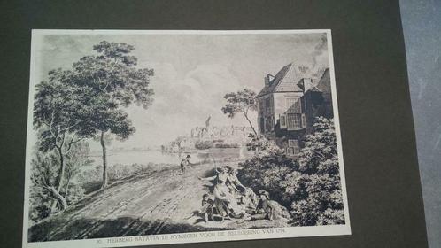 30 / Nijmegen Herberg Batavia Lichtdruk 1922, Antiek en Kunst, Kunst | Litho's en Zeefdrukken, Ophalen of Verzenden