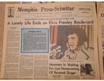 2 stuks ELVIS PRESLEY  USA kranten 17 augustus 1977, Ophalen of Verzenden, 1960 tot 1980, Buitenland, Tijdschrift