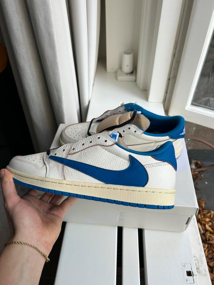 Jordan 1 low Travis Scott x Fragement, Kleding | Heren, Schoenen, Zo goed als nieuw, Bruin, Ophalen of Verzenden