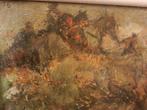 Olieverf Man met paard in landschap Gerard Westermann 1936, Ophalen of Verzenden