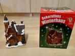 kerst - kersthuisje handgeschilderd 15,5 x 10 x 10 cm, Ophalen, Zo goed als nieuw