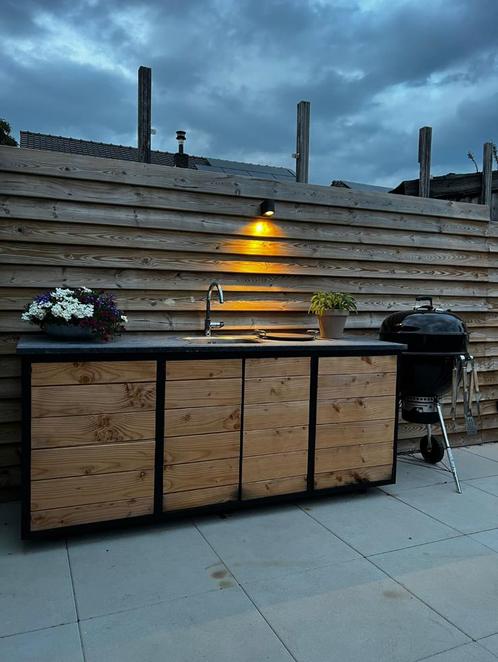 Buitenkeuken op maat gemaakt, Tuin en Terras, Bergingen en Tuinkasten, Zo goed als nieuw, Hout, Ophalen of Verzenden