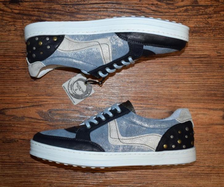 YELLOW CAB - blauw leren Espa sneakers - maat 38, Kleding | Dames, Schoenen, Nieuw, Sneakers of Gympen, Blauw, Ophalen of Verzenden