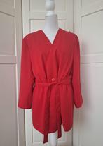 Edgar Vos vintage rood colbert blazer jasje, maat 46 XL, Maat 46/48 (XL) of groter, Jasje, Gedragen, Rood