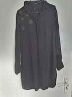 Lange zwarte blouse eksept met kraaltjes, Kleding | Dames, Blouses en Tunieken, Maat 38/40 (M), Ophalen of Verzenden, Zo goed als nieuw