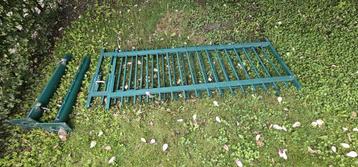 HERAS (draai) poort 5m incl. poeren.  beschikbaar voor biedingen