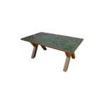 Groen visgraat tafel, Ceramique tafels, Vijf personen of meer, Info@ceramiquetafels.com, Nieuw