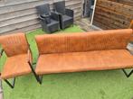 Eetbank plus 2 stoelen, Ophalen, Zo goed als nieuw, Driepersoons