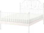IKEA Leirvik bed, Ophalen, Gebruikt, Wit, Tweepersoons