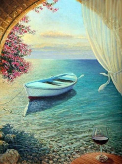 Diamond Painting nr 60 OP=OP, Hobby en Vrije tijd, Knutselen, Nieuw, Materiaal, Ophalen