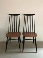 Set van twee Mid Century Tapiovaara spijlenstoelen, Huis en Inrichting, Ophalen, Mid Century, vintage, retro scandinavisch, Gebruikt