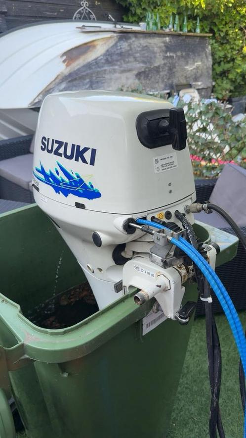 Suzuki 15 pk 4 takt, Watersport en Boten, Buiten- en Binnenboordmotoren, Gebruikt, Benzine, Buitenboordmotor, 10 tot 30 pk, Elektrische start