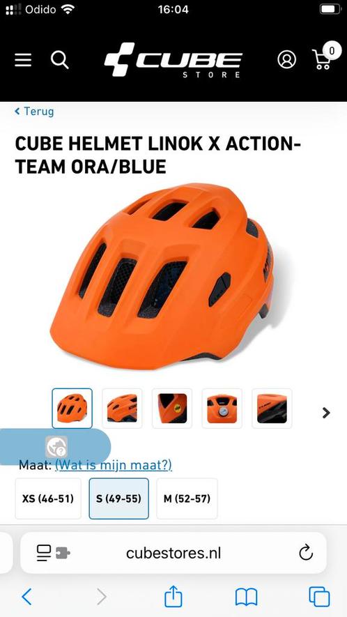 Cube kids helm, Fietsen en Brommers, Fietsaccessoires | Fietshelmen, Zo goed als nieuw, Ophalen of Verzenden