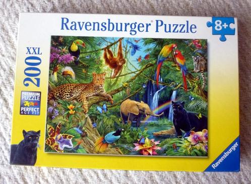 Dieren in de jungle, Ravenburger 200 XXL - compleet, Kinderen en Baby's, Speelgoed | Kinderpuzzels, Gebruikt, Meer dan 50 stukjes