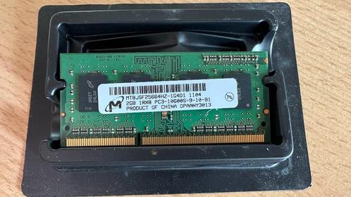 2GB DDR3 Laptop RAM-geheugen - Micron PC3-10600S (1333Mhz), Computers en Software, RAM geheugen, Gebruikt, Laptop, 2 GB, DDR3