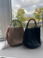 Leren Handtassen Set - Italiaans Design, Ophalen of Verzenden, Nieuw, Zwart, Handtas
