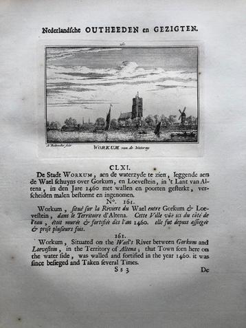 161 / Workum Gorinchem Kopergravure 1732 beschikbaar voor biedingen