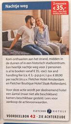 Kortingsbon nachtje weg Fletcher hotel voor 2 personen, Tickets en Kaartjes, Kortingen en Cadeaubonnen, Kortingsbon, Overige typen