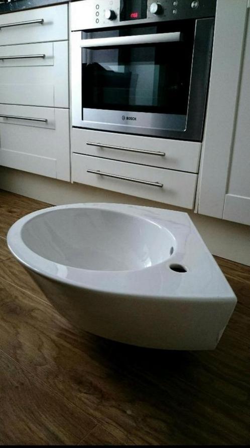 Wasbak wastafel 55.5 cm ikea wit, Doe-het-zelf en Verbouw, Sanitair, Zo goed als nieuw, Wastafel, Steen, Ophalen
