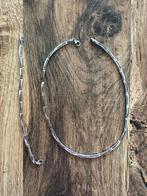 Ketting plus bijbehorende armband, Ophalen of Verzenden, Zo goed als nieuw, Zilver, Zilver