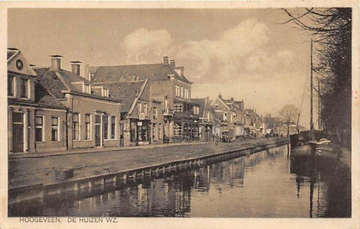 W302 Hoogeveen De Huizen WZ. - uitg de Jonge -, Verzamelen, Ansichtkaarten | Nederland, Gelopen, Drenthe, 1920 tot 1940, Ophalen of Verzenden
