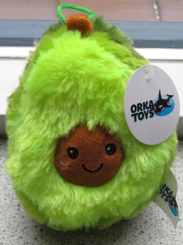 Pluche avocado merk Orka Toys met gezichtje beschikbaar voor biedingen