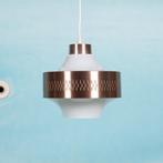 Vintage Zweedse hanglamp opaline koper l minimalist pendant, Huis en Inrichting, Lampen | Hanglampen, Minder dan 50 cm, Gebruikt