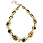 MONET vintage goldplated schitterende ketting CHCS jaren 70, Sieraden, Tassen en Uiterlijk, Kettingen, Overige materialen, Ophalen of Verzenden