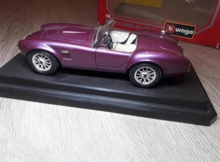 Ford Shelby Cobra 427 modelauto, Hobby en Vrije tijd, Modelauto's | 1:24, Zo goed als nieuw, Auto, Bburago, Ophalen of Verzenden