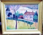 Gustave Franciscus De Smet '' landschap "" olieverf op doek, Antiek en Kunst, Verzenden
