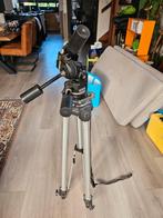 Professioneel Manfrotto Statief met Kop, Gebruikt, 150 tot 175 cm, Met balhoofd, Ophalen of Verzenden