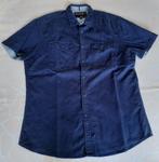 Angelo Litrico overhemd korte mouw - maat M - blauw, Gedragen, Blauw, Ophalen of Verzenden, Angelo Litrico