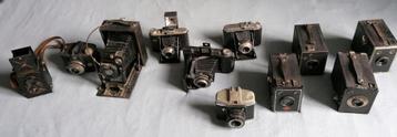 Verzameling antieke en vintage fotocamera's (11 stuks).  beschikbaar voor biedingen