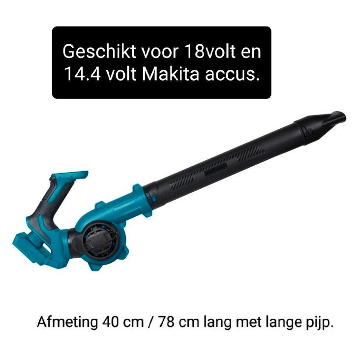 Bladblazer past op Makita 14,4 + 18V accus. Nieuw in doos., Tuin en Terras, Bladblazers, Nieuw, Handgedragen, Accu, Ophalen of Verzenden
