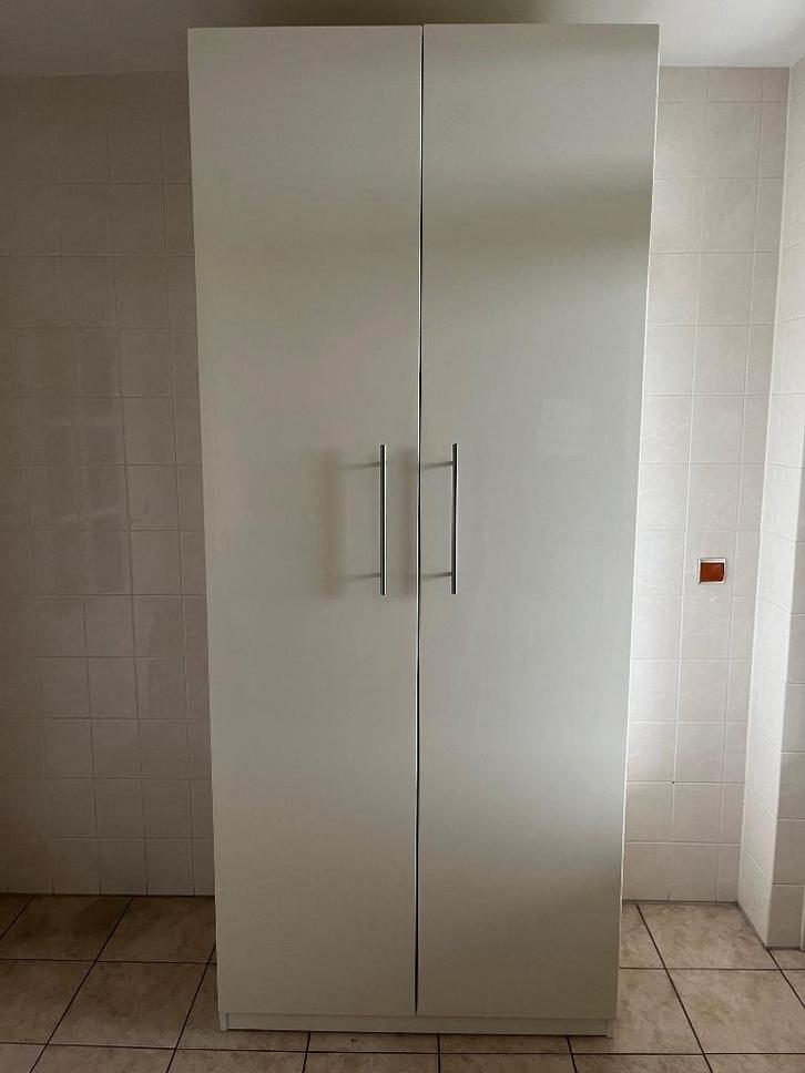 Hoogglans witte PAX kledingkast, Huis en Inrichting, Kasten | Kledingkasten, Zo goed als nieuw, 200 cm of meer, 50 tot 100 cm