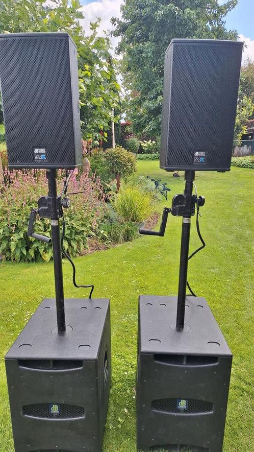 DB technologies SUB15D met DVX10 set, Audio, Tv en Foto, Professionele Audio-, Tv- en Video-apparatuur, Gebruikt, Audio, Ophalen