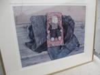 Jopie Huisman reproductie Rode pop op kussentje 1977, Antiek en Kunst, Kunst | Litho's en Zeefdrukken, Ophalen of Verzenden
