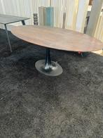 Prachtige Ovale Eettafel Verjongd Blad Bruin Mangohout 200cm, Info@savoireinteriors.com, Metaal, 100 tot 150 cm, 200 cm of meer