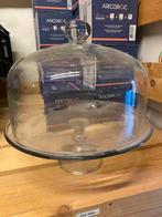 Glazen stolp, taart plateau met stolp, Ophalen, Zo goed als nieuw