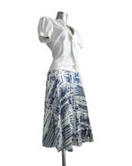 Turnover rok wit-blauw, maat 38, Nieuw met kaartje, Maat 38/40 (M), Nieuw, Turnover, Knielengte